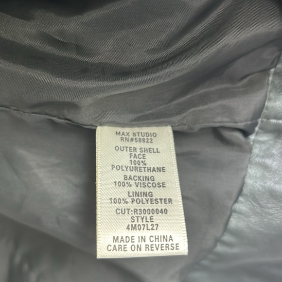 Studio M Classic Green Leather Jacket - Picture 12 of 12